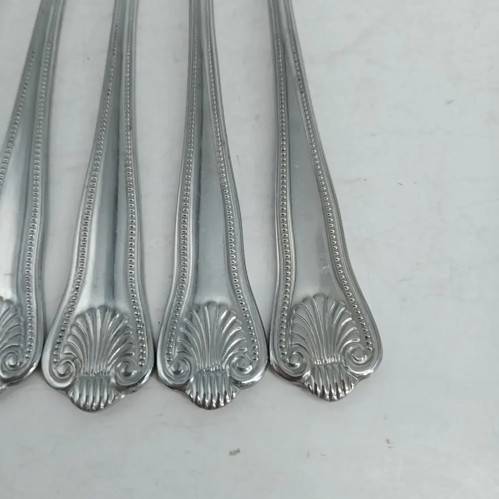 6X CF TOWLE Supreme STUART SHELL Stainless Cocktail Seafood Forks